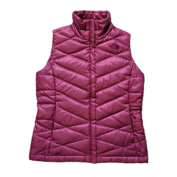 The North Face Aconcagua 550 Down Puffer Vest Pink Womens Small - Picture 1 of 11